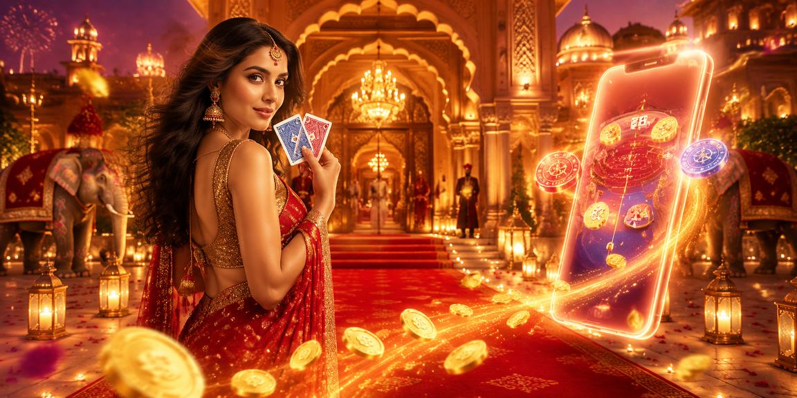 People enjoying Andar Bahar card game in vibrant Indian night market