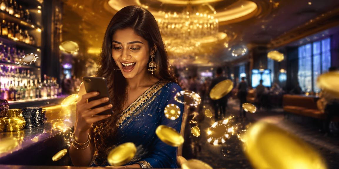 User placing cricket bets on mobile device India