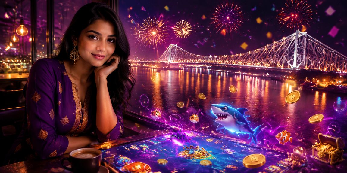Woman enjoying online casino games on mobile device in Kolkata
