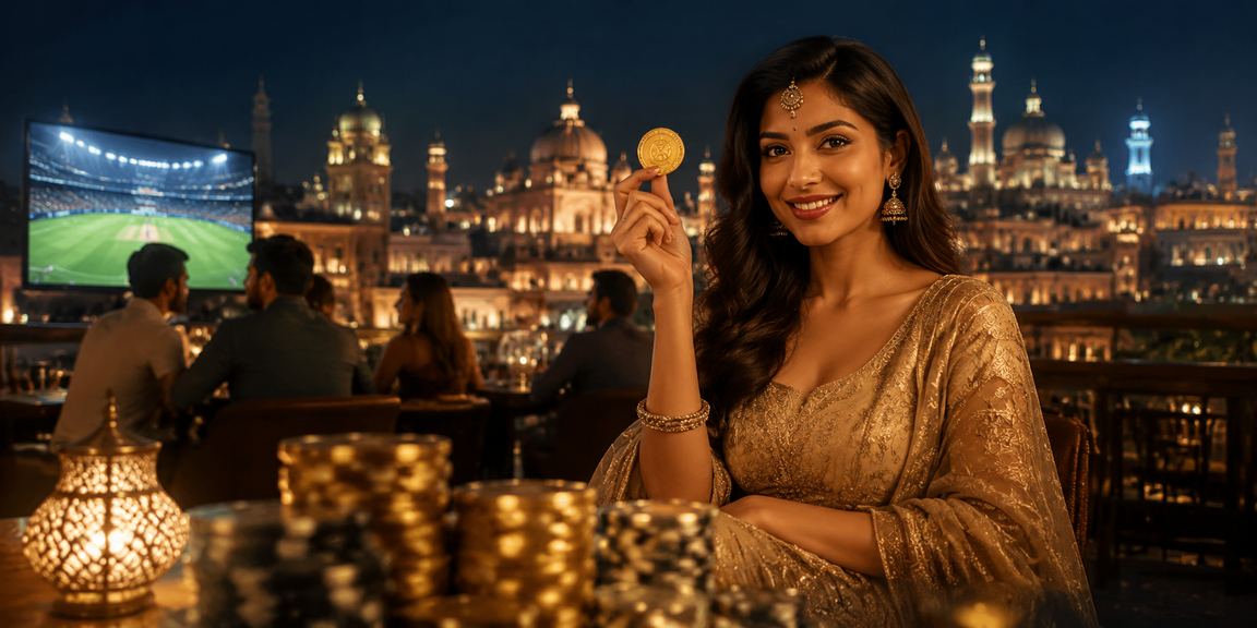 Urban night street in Lucknow symbolizing mindful gaming